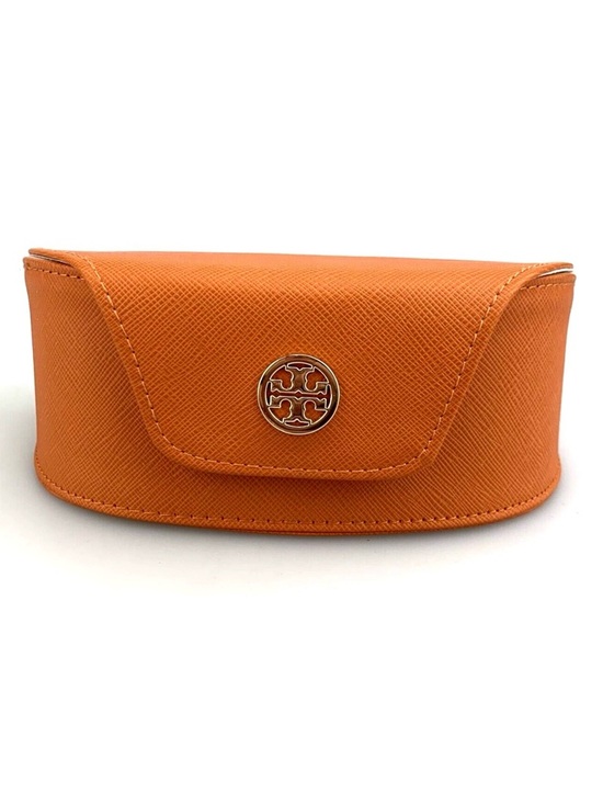 Tory Burch Accessories - Tory Burch Burnt Orange Sunglasses Case with Logo Excellent Condition Used Once